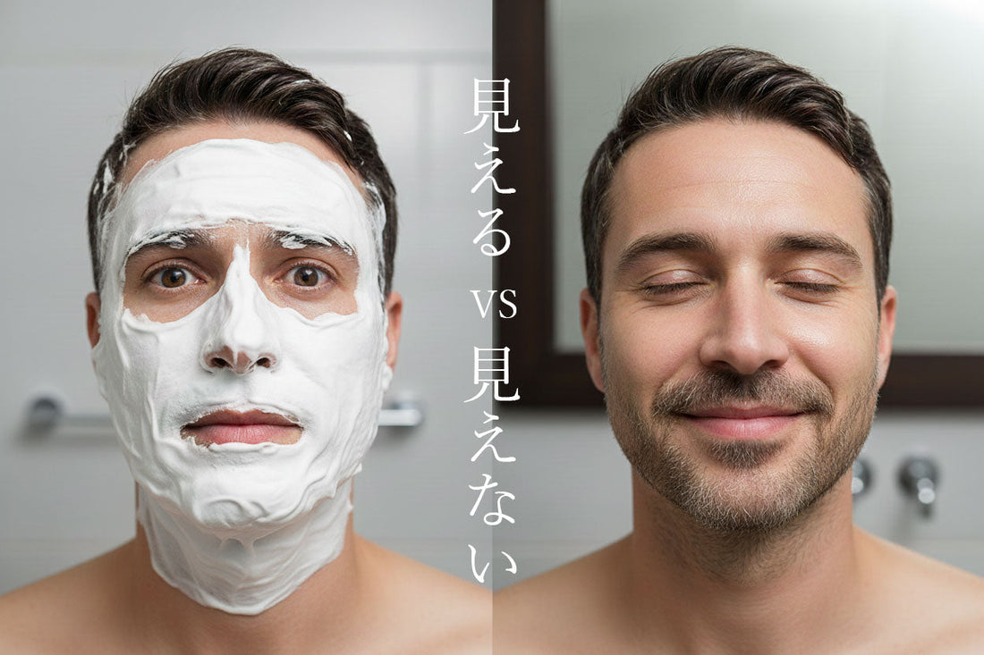 透明シェービングオイルの利点 - 肌を見ながら剃る新しいシェービング体験