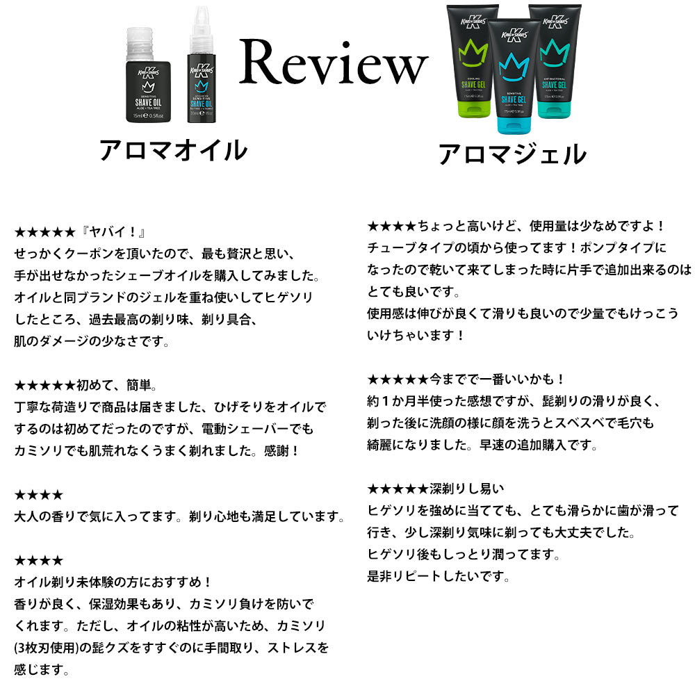 敏感肌用シェービングジェル 175ml - カミソリ負け防止 | キングオブシェーブ