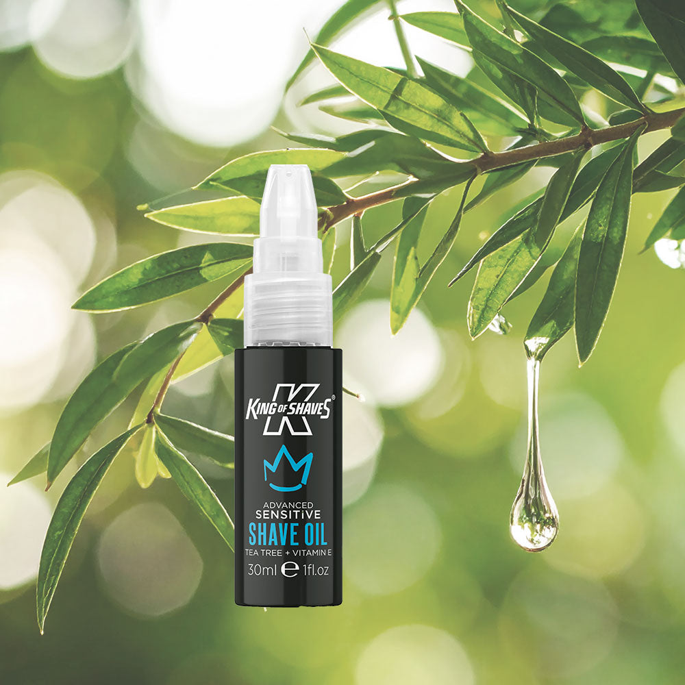 【訳あり品】敏感肌用シェービングオイル 30ml - 箱ダメージ- カミソリ負け防止 | キングオブシェーブ